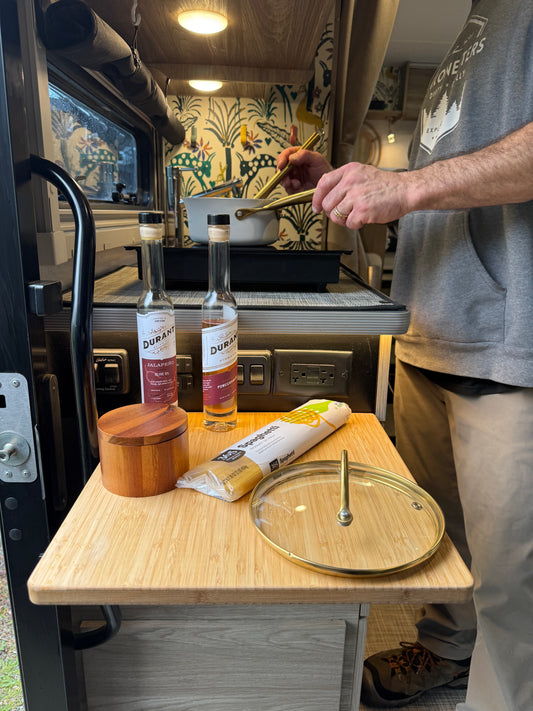 EKKO Flip-Down Bamboo Tabletop