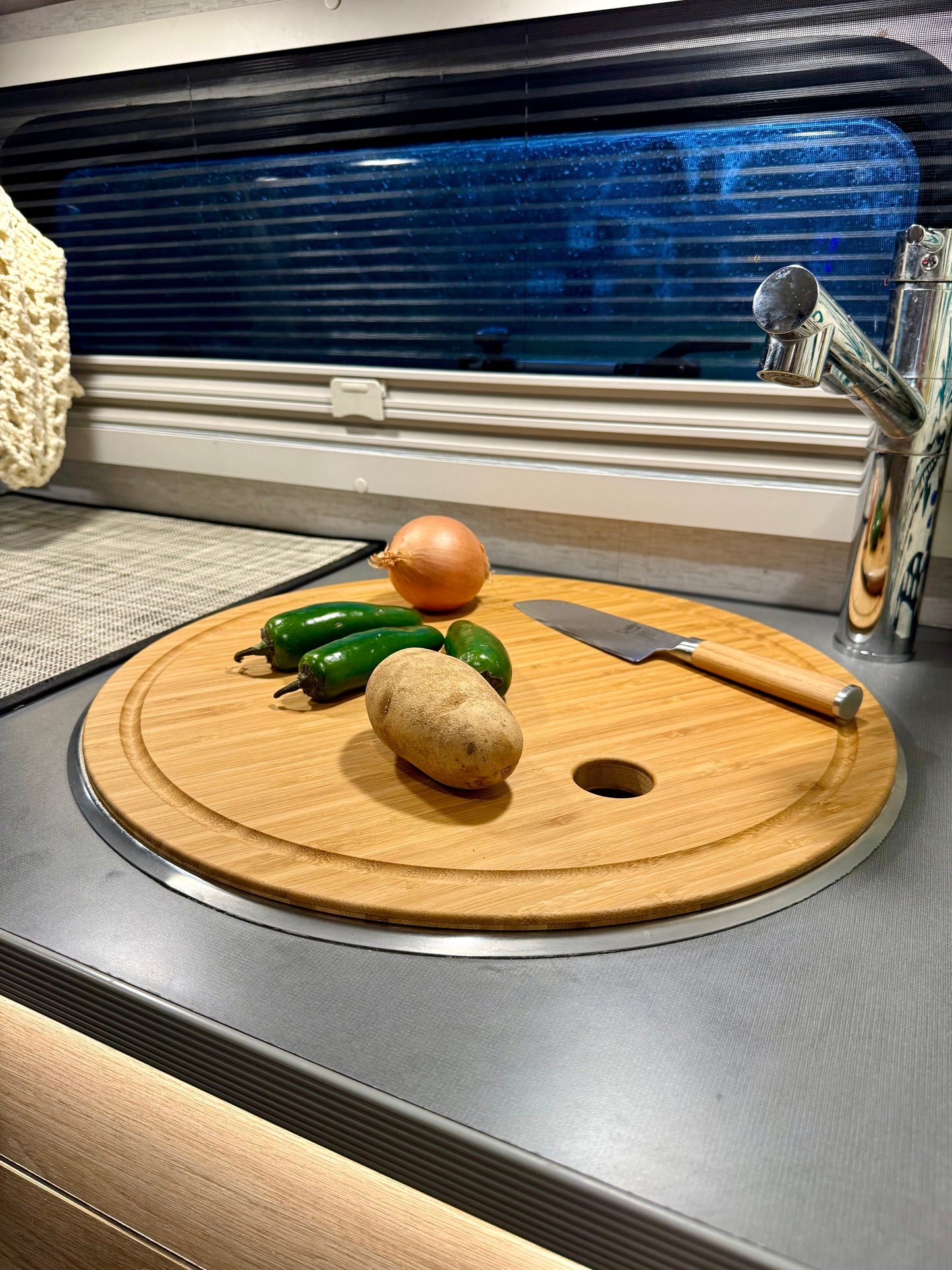 Winnebago Sprekko EKKO and NAVION Custom Sink-Fit Bamboo Cutting Board